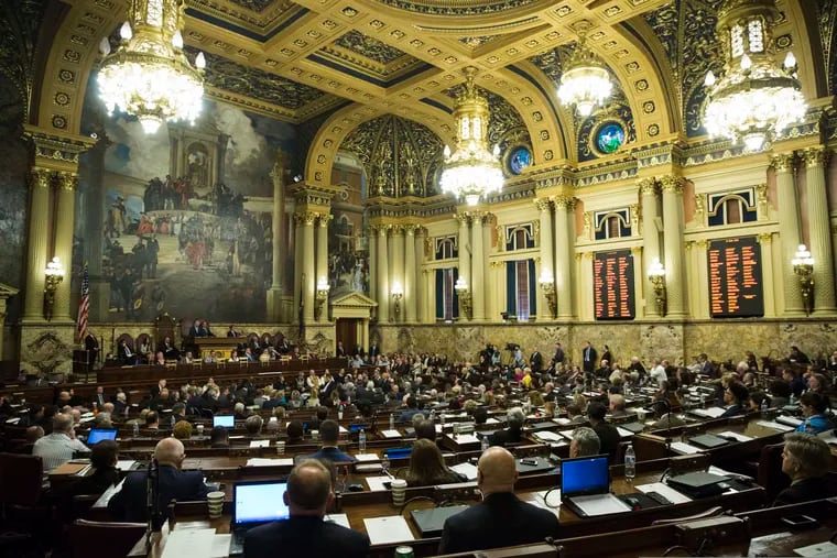 Pennsylvania's House chamber is packed with people who still have great pensions even after "pension reform" for other government employees.
