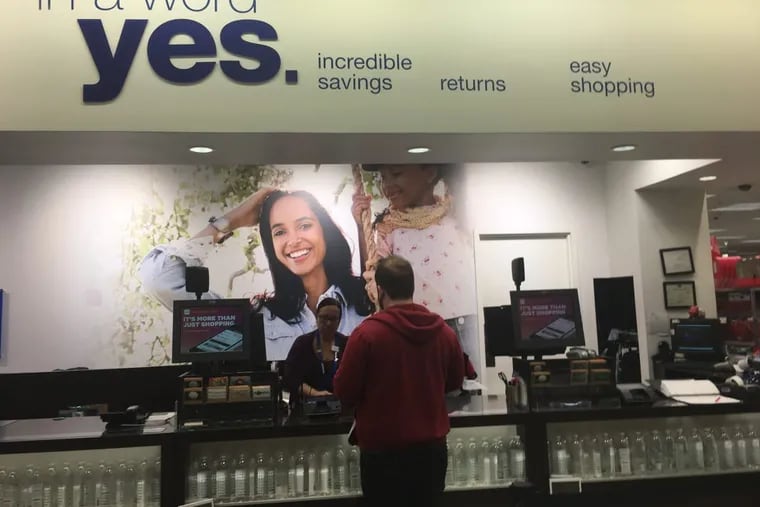 Last fall select Kohl's stores in LA and Chicago began accepting returns for Amazon customers with Kohl’s employees shipping them back for free.  Some say Amazon may be paving the way for its next takeover: a department store. Pictured above is the online pick up counter at a local Kohl’s.