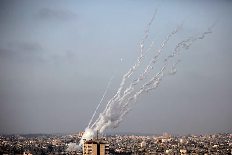 Rockets were launched from the Gaza Strip towards Israel on Monday.