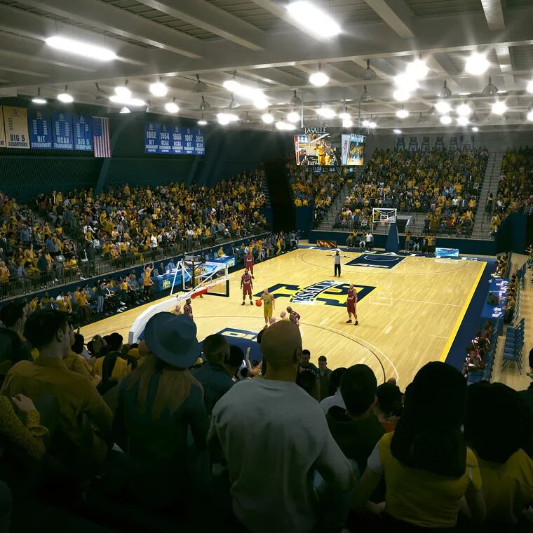 The latest rendering of La Salle's reimagined arena, set to open ahead of the 2024-25 season was unveiled Wednesday during an announcement of renovations and a renaming.