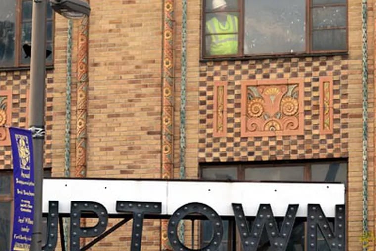 The Uptown Theater on North Broad Street, photographed on Dec. 5, 2011. (TOM GRALISH / Staff Photographer)