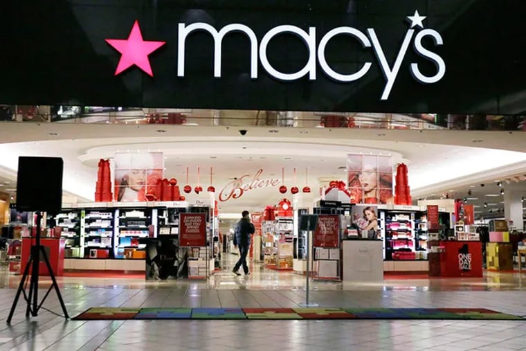 File photo: The Macy's location in the Moorestown Mall.