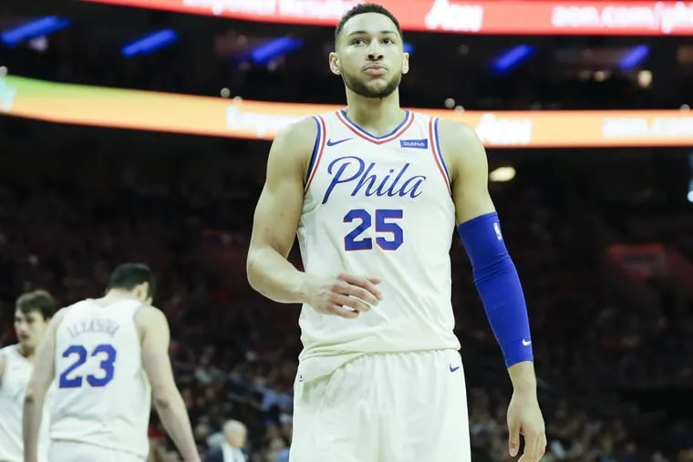 The biggest argument against Sixers guard Ben Simmons  winning NBA rookie of the year is that he sat out last season because of injury.