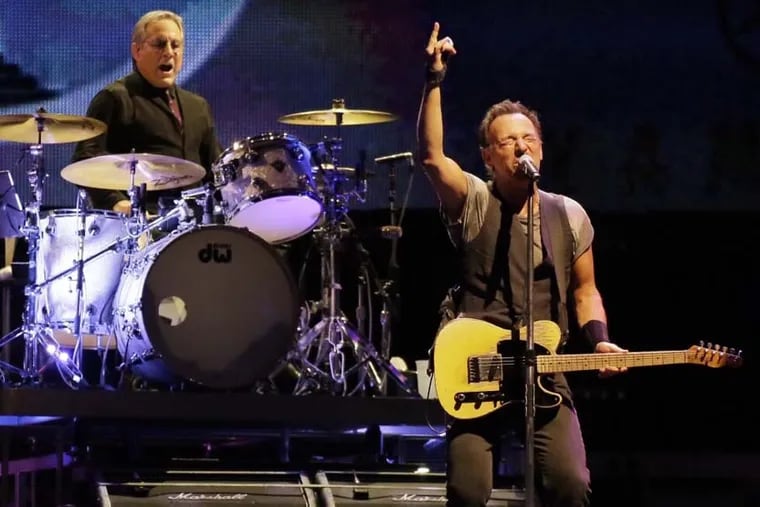 Bruce Springsteen and the E Street Band perform during "The River" tour at Citizens Bank Park in 2016.