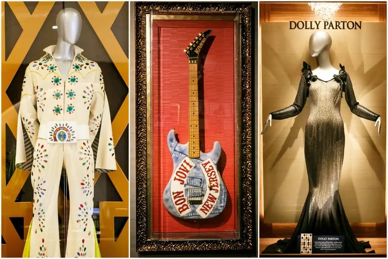 Elvis' jumpsuit, Bon Jovi's guitar and Dolly Parton's dress, all at the Hard Rock Casino in Atlantic City
