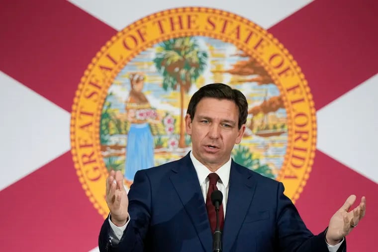 Florida Gov. Ron DeSantis during a May news conference in Miami.