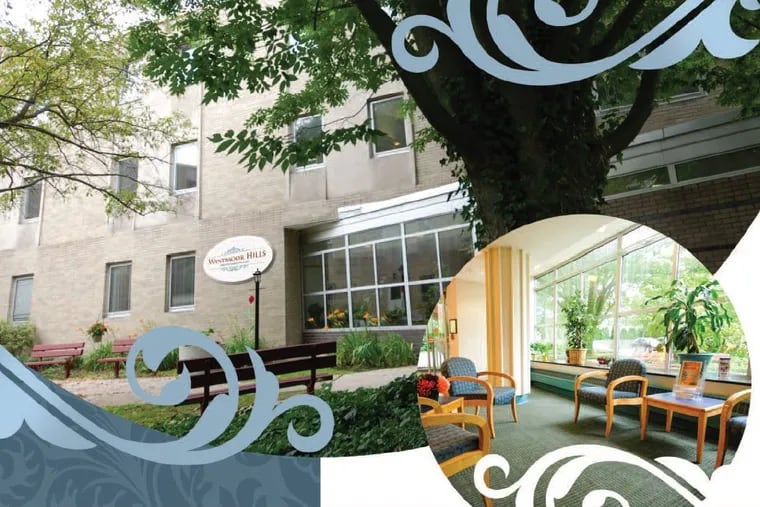 Wyndmoor Hills Health Care &amp; Rehabilitation Center is one of nine Skyline Healthcare facilities taken over by the Pennsylvania Department of Health on April 27 after Skyline ran into financial trouble. Wyndmoor Hills is shown here in an image from a brochure.