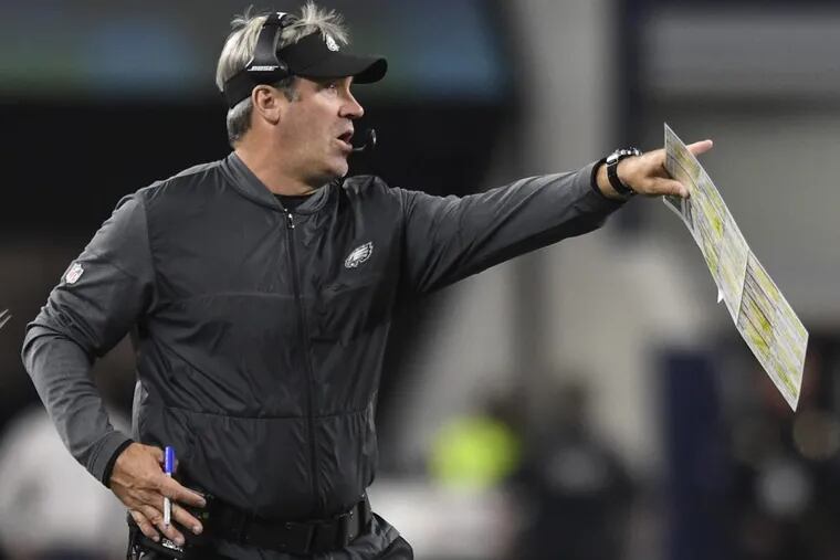 Head coach Doug Pederson’s team has dominated lesser opponents this season, including the Dallas Cowboys Sunday night.