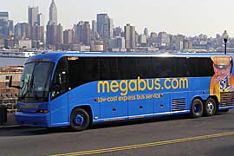 Megabus.com is poised to begin daily bus service between Philadelphia and New York, with fares as low as $1 per ride.