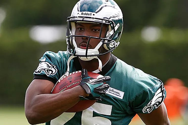 Running back LeSean McCoy was absent from practice, but he was at the facility earlier in the day to lift weights. (David Maialetti/Staff Photographer)