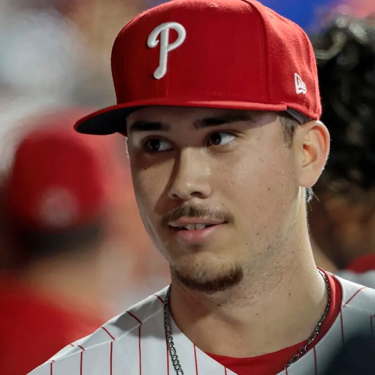 Phillies rookie reliever Orion Kerkering has gotten noticed for his nasty slider. He could be part of the postseason pitching mix for Rob Thomson.