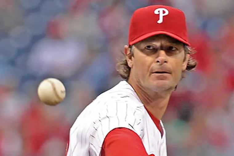 Jamie Moyer plans to continue his pitching career in 2012 after recovering from Tommy John surgery. (Steven M. Falk/Staff Photographer)