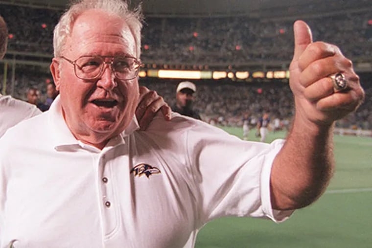 Former Eagles coach Buddy Ryan will be honored at halftime of tonight's game. (David Maialetti / Staff File Photo)