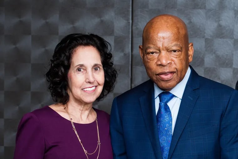 Nancy Bregstein Gordon with John Lewis at a CeaseFirePA event. A former clerk for the Supreme Court, Gordon argues that the only way to restore legitimacy to today's Court is to add Justices to counterbalance the "illegitimate" majority.