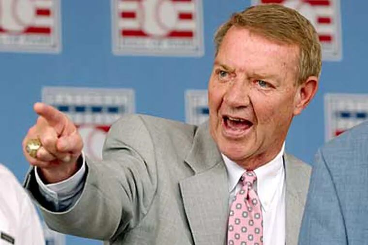 Hall of Fame Phillies announcer Harry Kalas died Monday at the age of 73. (Charles Fox / File photo)
