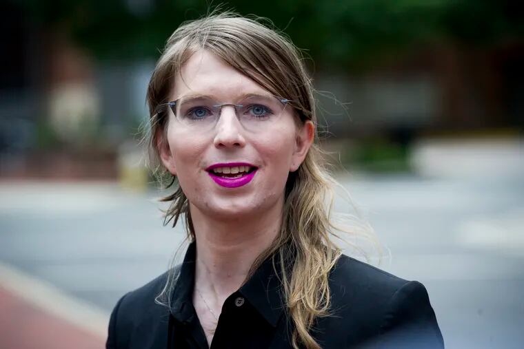 Former Army intelligence analyst Chelsea Manning.