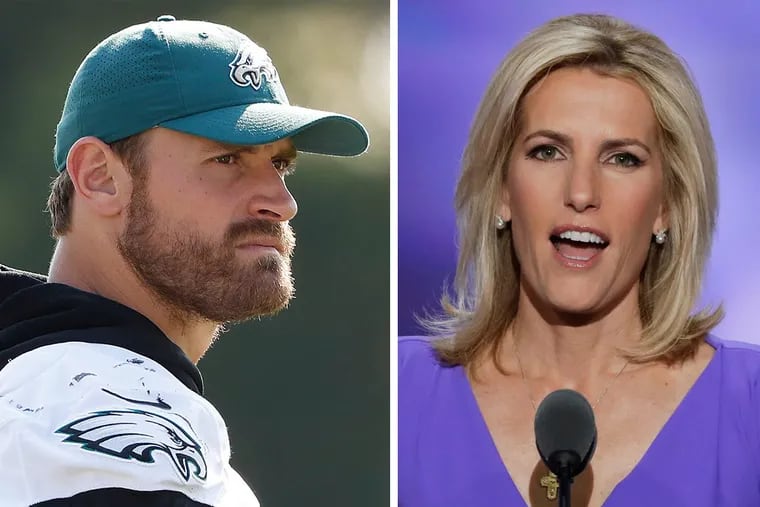 Eagles defensive lineman Chris Long didn’t appreciate Fox News host Laura Ingraham telling LeBron James to “shut up and dribble”