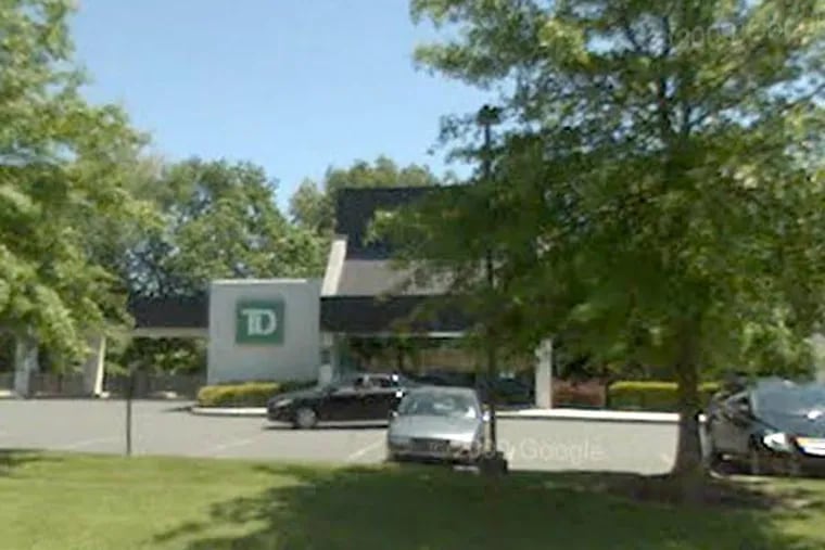 The TD Bank branch in Collegeville. (Google StreetView)