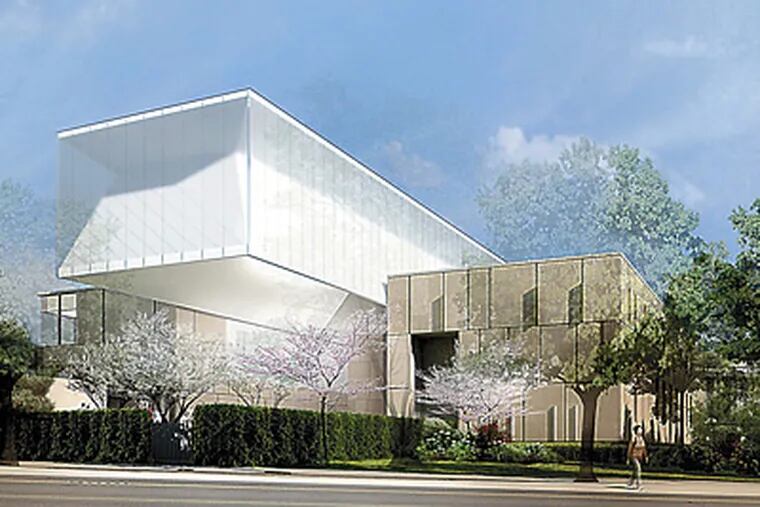 An artist's rendering of the Barnes Museum on the Parkway.
