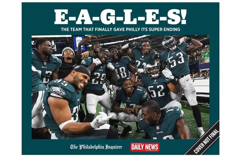 The cover of the Philadelphia Inquirer’s commemorative book documenting the Eagles’ 2017 season.