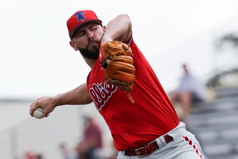 Jake Arrieta, shown in an earlier spring-training appearance, ended the Phillies time in Clearwater on a high note.