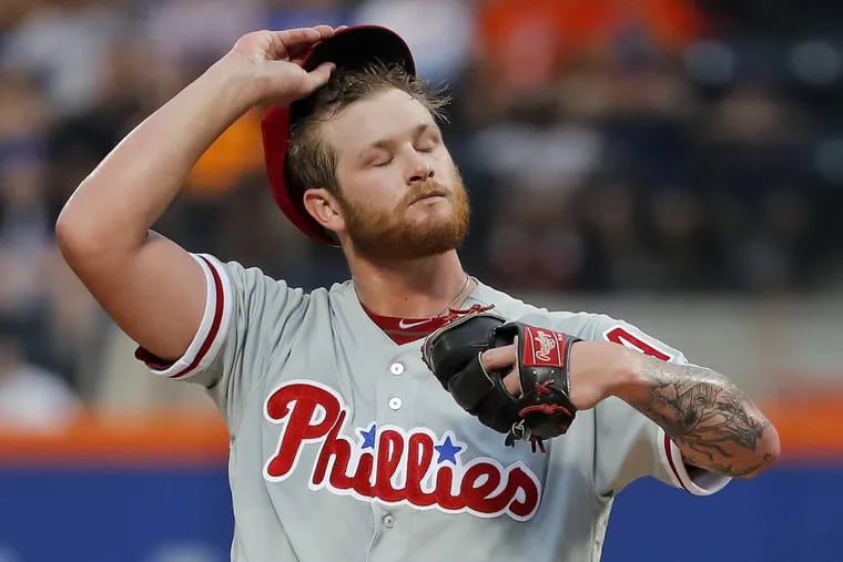 Phillies pitcher Ben Lively is one of the young pitchers in and out of the team’s starting rotation.