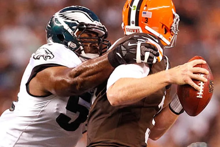 Friday's win over the Browns was a testament to the Eagles' depth on defense. (David Maialetti/Staff Photographer)