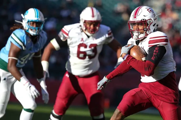 Temple wide receiver Jadan Blue running for a touchdown in the fourth quarter against Tulane on Saturday.