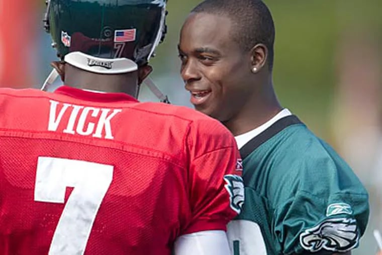 Eagles receiver Jeremy Maclin can return to practice in roughly a week, without any setbacks. (Ed Hille/Staff Photographer)