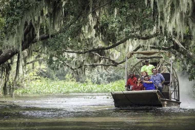 Among the attractions  on Bayou Lafourche  are airboat tours.