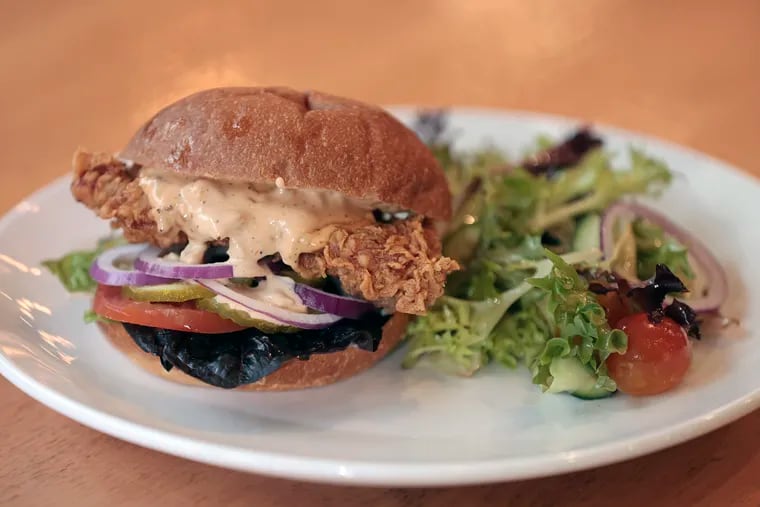 The REDCREST fried chicken sandwich at REDCREST Kitchen, 625 S. 6th St., Phila., Pa. on Thurs., March 23, 2023.