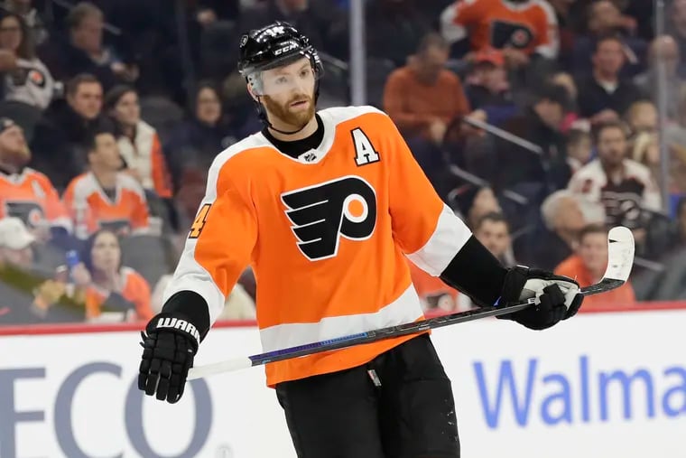 Center Sean Couturier leads the Flyers with a plus-21 rating and is second on the team with 59 points.