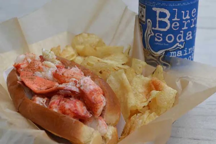 Signature meal - lobster roll, chips, soda - from Luke's Lobster.