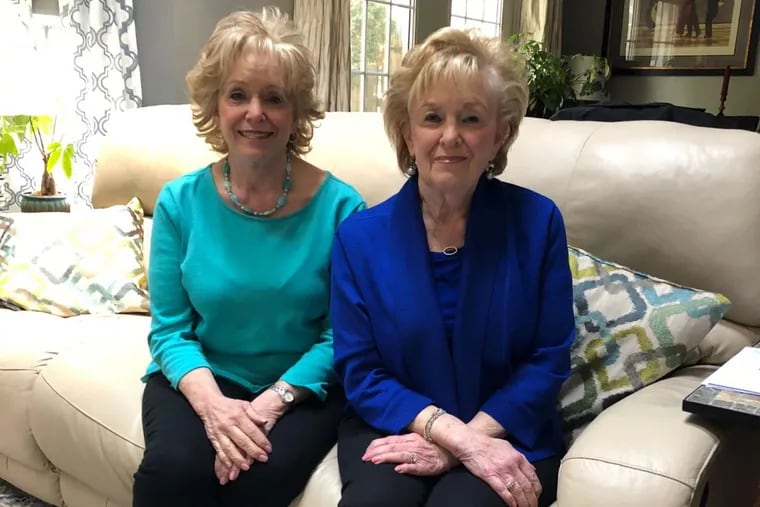 Identical twins Sharon (left) and Marilyn Alexander became cancer activists after Marilyn was diagnosed with multiple myeloma.