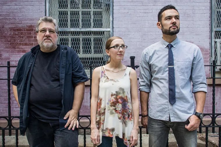 The trio Thumbscrew , (from left) bassist Michael Formanek, guitarist Mary Halvorson, and drummer Tomas Fujiwara, represents the avant-garde side of the third Center City Jazz Festival.