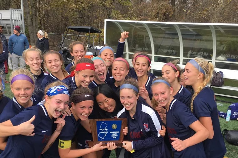 The Eastern girls' soccer team clinched its second-straight sectional title and improved to 25-0 on the season with a 3-0 win over Toms River North.