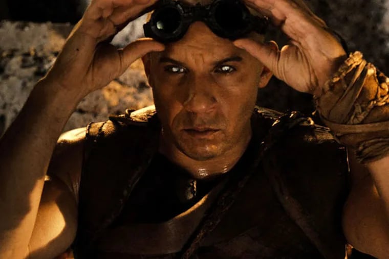 This film image released by Universal Pictures shows Vin Diesel in a scene from "Riddick." (AP Photo/Universal Pictures)