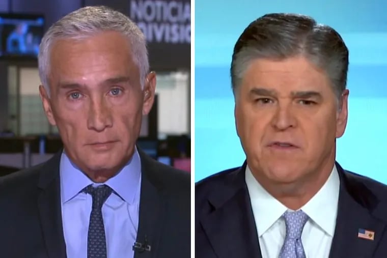 Univision’s Jorge Ramos went toe-to-toe over immigration with Fox News host Sean Hannity.