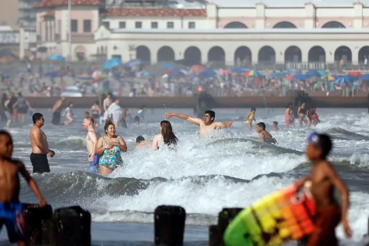 Swimmers in Ocean City might be experiencing record water temperatures at the Jersey Shore.