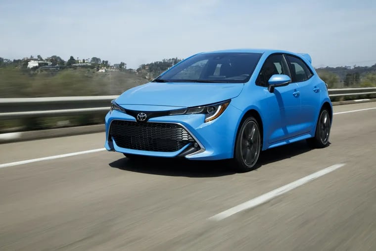 The 2022 Toyota Corolla Hatchback XSE might draw some notice in electric blue, but otherwise it's designed to blend in.
