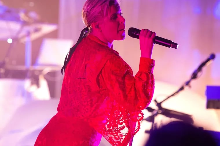 Robyn performs in concert during her "Honey Tour" at the Mann on Wednesday, July 17, 2019, in Philadelphia.