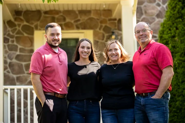 When Allison Lemly and Brian Pearce recently bought a house in Bucks County, they went about it a bit differently from Allison's parents, Kathy and Gerry Lemly, but still relied on her parents' help and advice.