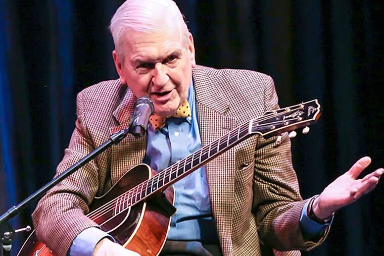 Guitarist Marty Grosz, 85, who will play in Chestnut Hill and Bryn Mawr, says he's always sought to entertain rather than lull audiences with an intellectual approach to jazz.