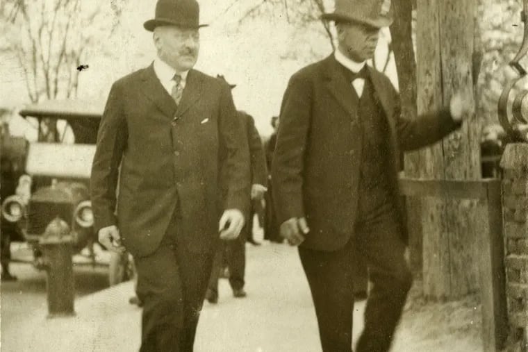 Sears founder Julius Rosenwald (left) with Booker T. Washington at the Tuskegee Institute in 1915. A new documentary looks at the philanthropist's efforts in the Jim Crow South. (Photo courtesy of University of Chicago Library)