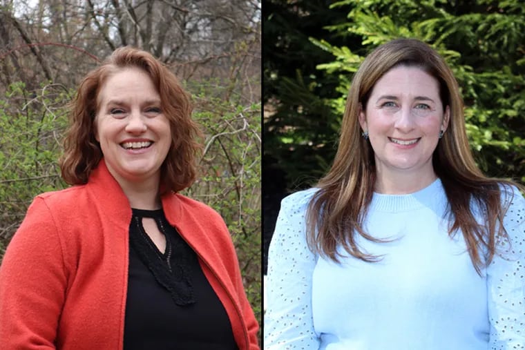 Democratic candidate Heather Boyd, left, and Republican candidate Katie Ford are vying to fill a state House vacancy created by former Rep. Mike Zabel’s resignation earlier this month. Zabel resigned after three people publicly accused him of sexual harassment.