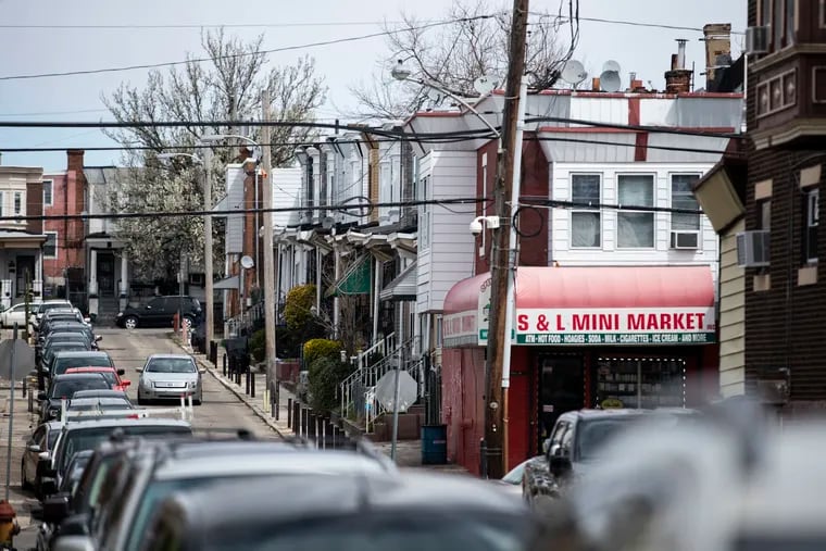 Rowhouses line a block of West Philadelphia. A Philadelphia-based task force recommended ways to combat home appraisal bias in a report it released Wednesday.