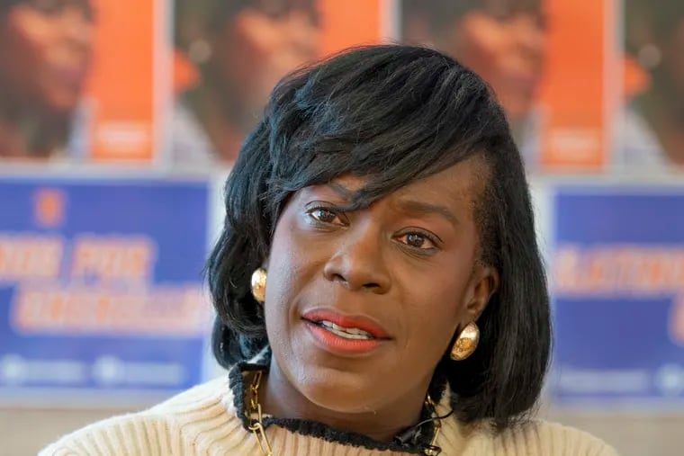 Mayor Cherelle L. Parker at her campaign office in September as she was running for mayor. Parker spent nearly a million dollars in campaign funds on salaries and benefits for the staffers who helped her clinch the mayoral election last year. But it is not clear who actually received that pay.