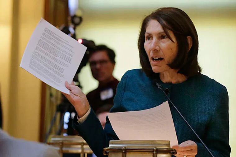 Republican Assemblywoman Amy Handlin is among those on the legislative committee who does not believe the bridge investigation has served the public good. (Mel Evans/Staff)
