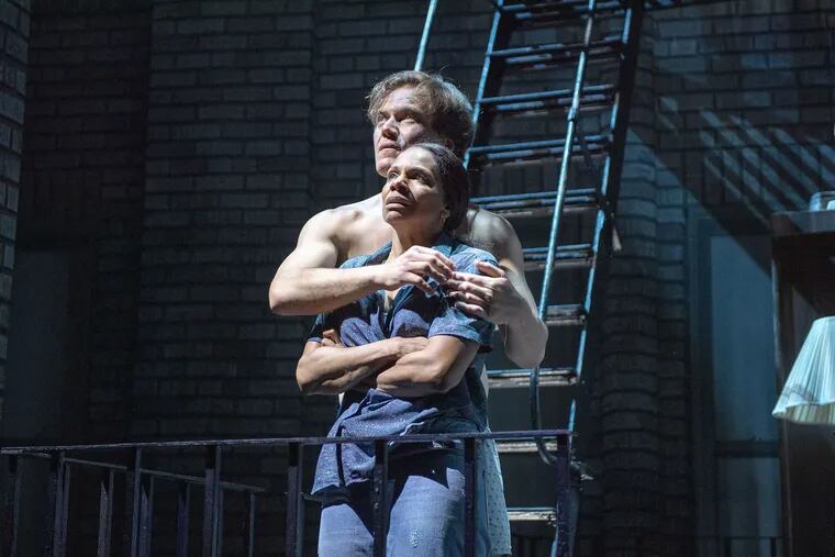 Michael Shannon and Audra McDonald in "Frankie and Johnny in the Clair de Lune," through Aug. 25 at the Broadhurst Theatre in New York.