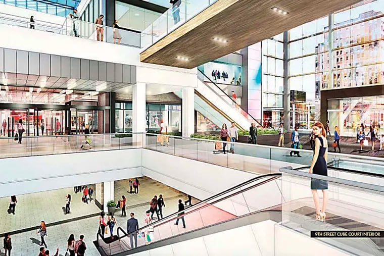 Rendering of the future Fashion Outlets of Philadelphia mall. The firm Macerich reportedly wants to acquire PREIT, its project partner.